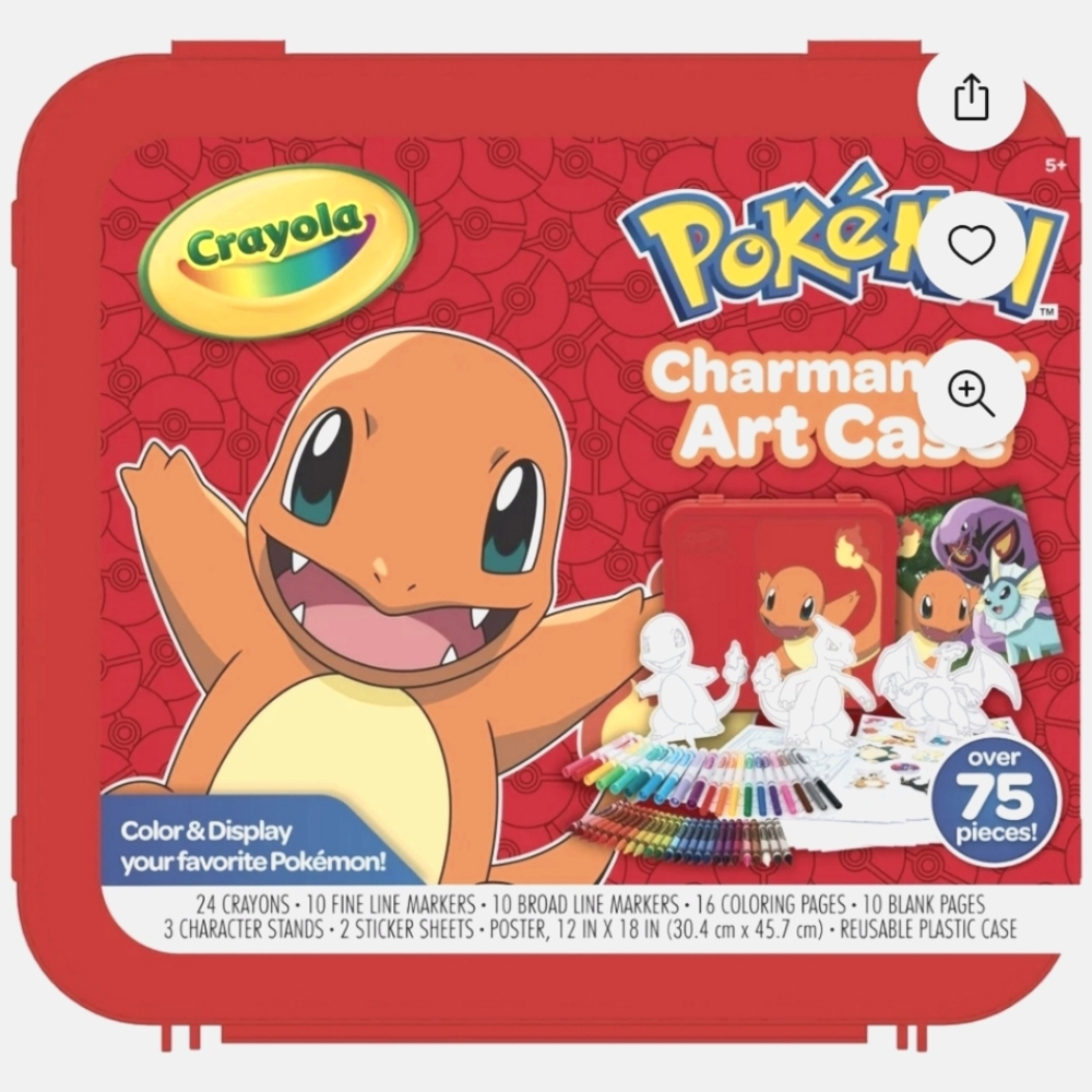 Crayola Pokémon Charmande Art Case